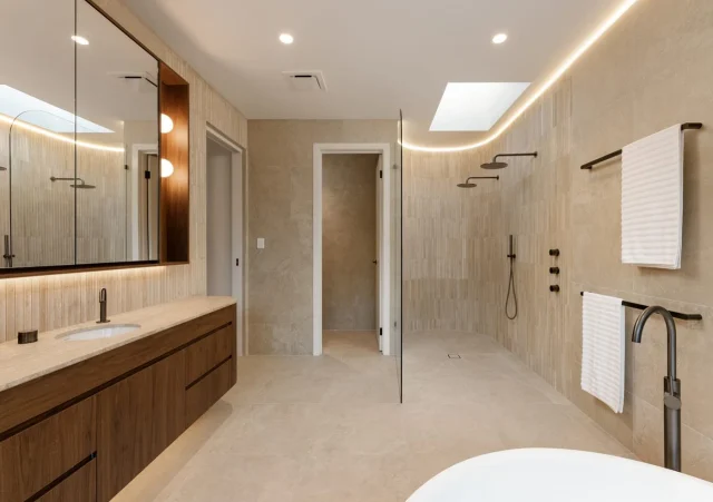 Great design begins with a texture that speaks for itself
In this project, the Travertine Concave 300x300 Finger Mosaic wraps every surface in warmth and sophistication, creating a bathroom where luxury feels completely natural.
📍 Discover this collection at our Gold Coast and Brisbane showrooms, or shop online.
@ppipropertygroup 
#GrooveTilesAndStone #TravertineConcave #FingerMosaic #PremiumTiles #GoldCoastInteriors #BrisbaneDesign #BathroomRenovation #LuxuryTiles #BathroomGoals #BathroomMakeover